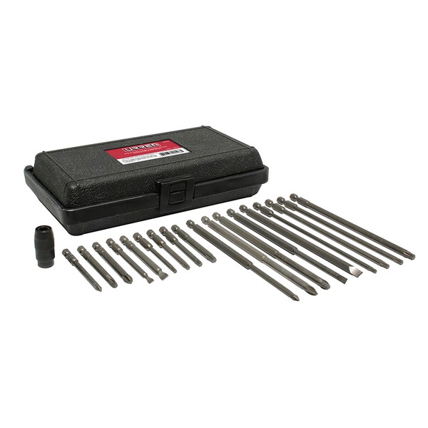 Heavy-duty power bit set of 19 pieces